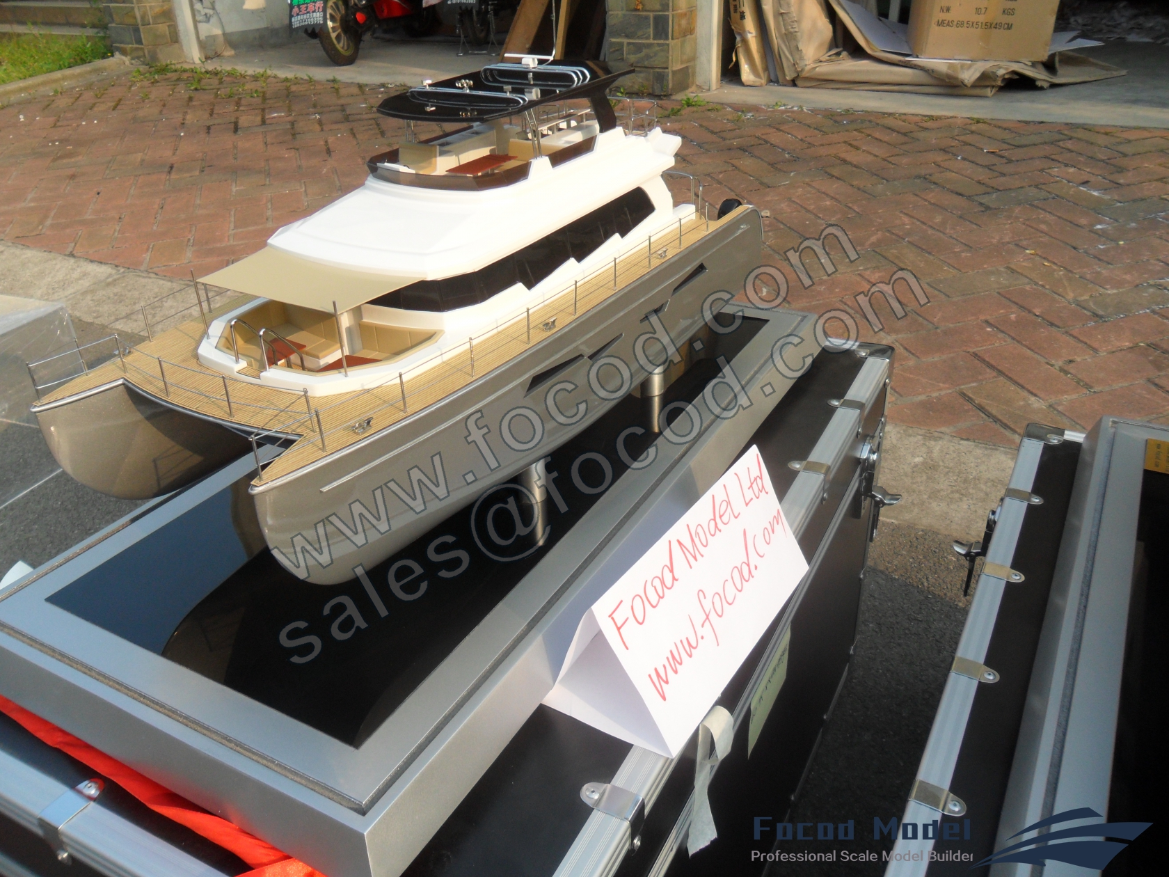 custom made model of 60ft catamaran yacht